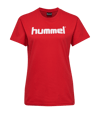 Hummel T-shirt en coton Logo femmes rouge F3062 