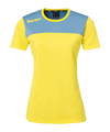 Maillot Kempa Emotion 2.0 femmes jaune bleu clair F06