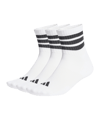 adidas Mid Cut 3er Pack Chaussettes Blanc