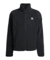 adidas Originals Trefoil Essentials Teddy Fleece Freizeitjacke Schwarz