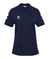 Hummel Go 2.0 Chevron Polo Damen Blau F7026