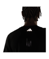 adidas Run Icons 3 Bar Logo Tee Black - schwarz