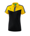 Polo Erima Squad femme jaune noir 