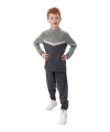 JAKO Iconic HalfZip Sweatshirt Kids Grau F852 - grau