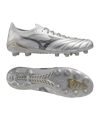 Mizuno Morelia Neo Beta Elite FG Platinum Silver Argento C04