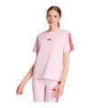 adidas Essentials 3 Stripes T-Shirt Femmes Rose