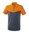 Erima Squad Poloshirt Orange Grau