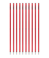Cawila ACADEMY Slalomstangen 10er Set (33mmx170cm) Rot