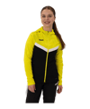 JAKO Iconic Kapuzenjacke Damen Schwarz Gelb F808 - schwarz