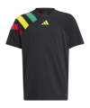 adidas Fortore 23 maglietta bambini nero  verde giallo