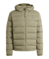 adidas Helionic Stretch Hooded Down Jacket Green