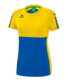 T-shirt Erima Six Wings femmes bleu jaune 