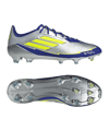 Chaussures adidas F50 Elite FG Messi argentées 