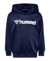 Hummel logo hoody kids blauw F7026 