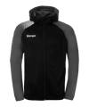 Kempa Kapuzenjacke Schwarz F11
