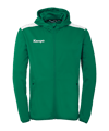 Kempa Emotion 27 giacca con cappuccio verde F47 