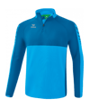 Sweatshirt à demi-fermure éclair Erima Six Wings bleu clair turquoise