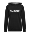 Hummel Logo Sweat à capuche coton femmes noir F20 