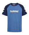 Hummel Logo T-shirt Kids Blauw K7379 