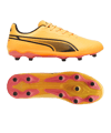 PUMA KING Match FG/AG The Forever Faster Orange Schwarz F05