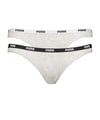PUMA Iconic Bikini Slip 2er Pack Damen Grau F328 - grau