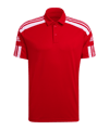 adidas Squadra 21 Poloshirt Rood Wit  