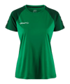 Craft Squad 2.0 Contrast shirt Dames groen 