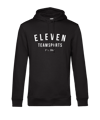 11teamsports established 2007 Hoody nero bianco 