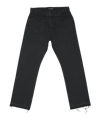 2Y-Studios Arun Open Hem Straight Jeans Hose Schwarz