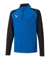 Sweatshirt à demi-fermure éclair enfant PUMA teamLIGA bleu F02