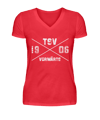 Tsvsho V Neck Vorwärts X donna rosso