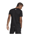 adidas Run Icons 3 Bar Logo Tee Black - schwarz