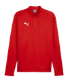 Sweat-shirt zippé 1/4 PUMA teamGOAL Training rouge F01