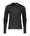 Nike Pro Warm Mock felpa nero bianco F010 