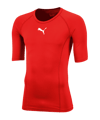 PUMA Liga Baselayer Shortsleeve Kids Rood F01  