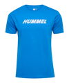 Hummel Elemental logo Cotton t-shirt blauw F7335 