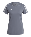 adidas Tiro 23 Shirt Dames Grijs Wit  