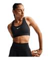 Nike Swoosh Medium Support Reggiseno sportivo Donna Nero C010