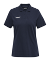 Polo en coton femme Hummel hmlGO bleu F7026 