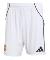 adidas Manchester United Korte broek Home 2025/2026 Wit