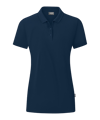 JAKO Organic Poloshirt Damen Blau F900