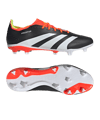 Chaussures de football adidas Predator League FG Solar Energy noir blanc rouge