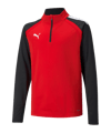 Sweat à demi-fermure éclair PUMA teamLIGA Enfants Rouge F01