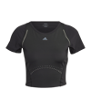 T-shirt cropped adidas WTR femmes noir gris 