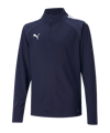 Sweat à demi-fermure éclair PUMA teamLIGA Enfants Bleu F06