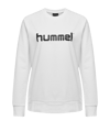 Hummel Cotton Logo Sweatshirt Damen Weiss F9001