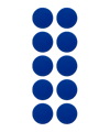BFP TOP COACH Rundmagnet 10er Set 20mm blauw 