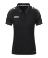 JAKO Performance Polo Damen Schwarz Grau F804