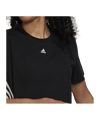 adidas Trainicons 3-Stripes T-Shirt Damen Schwarz - schwarz