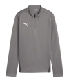 Sweat-shirt à zip 1/4 de Training PUMA teamGOAL femme gris F13